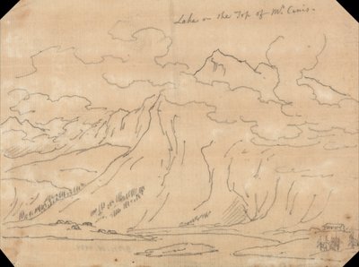 Lago en la cima del Mont Cenis de John Robert Cozens
