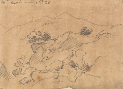 Mont Cenis, 20 de octubre de John Robert Cozens