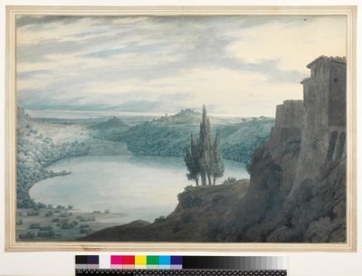 Lago Nemi, Campagna, Italia, 1788 de John Robert Cozens