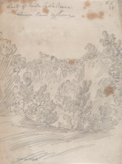 Parte de Civita Castellana, entre Narni y Roma de John Robert Cozens