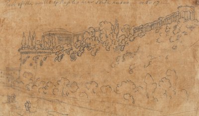 Parte de las murallas de Nápoles cerca de Ponte Nuovo, 17 de octubre de John Robert Cozens