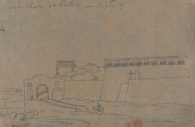 Orilla del mar en Portici, 7 de septiembre de John Robert Cozens