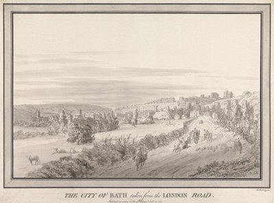 La ciudad de Bath tomada desde London Road de John Robert Cozens