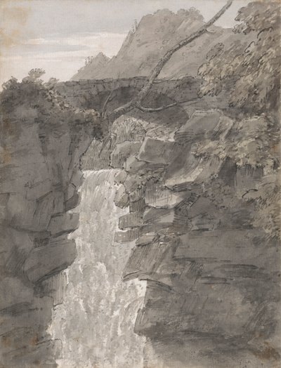 Las cataratas del Reichenbach de John Robert Cozens