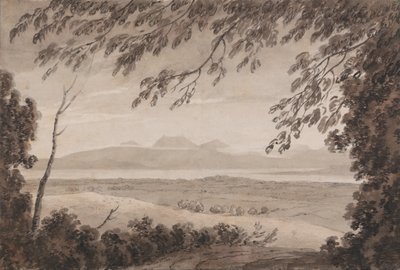El lago Lemán desde el cantón de Berna de John Robert Cozens
