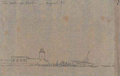 La Mole en Portici, 31 de agosto de John Robert Cozens