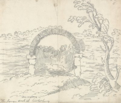 Arco romano de Canterbury de John Robert Cozens