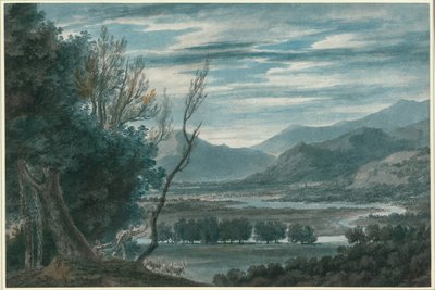 El valle del Eisak, cerca de Brixen, en el Tirol de John Robert Cozens