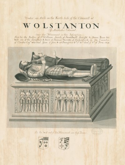 Iglesia de Wolstanton - Tumba de Sir William Sneide y Dame Anne de John Robert Fernyhough