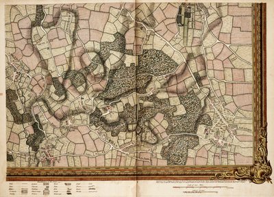 Mapa de Mottingham, Bromley y Chislehurst de John Rocque