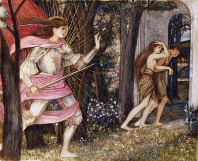 La expulsión del Jardín del Edén, c.1877 de John Roddam Spencer Stanhope
