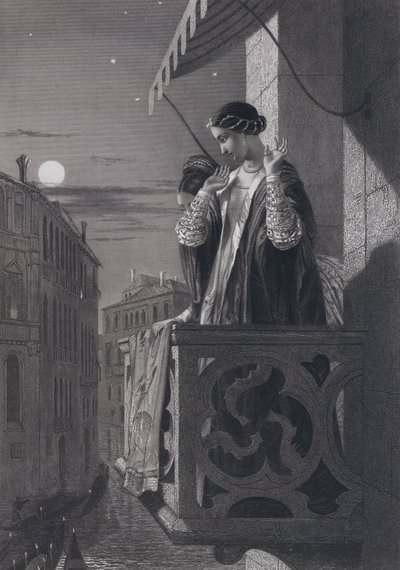 Alvisi Sanuto y la hija del embajador (grabado) de John Rogers (after) Herbert