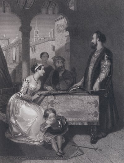Gentile Bellini y los descendientes del gran Enrico Dandolo de John Rogers (after) Herbert