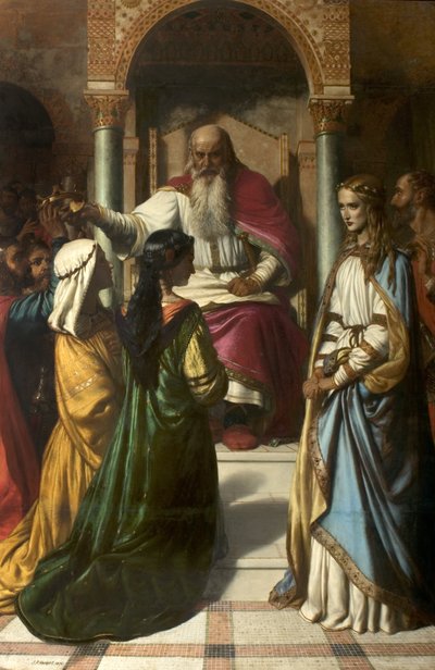 Lear y Cordelia, 1876 de John Rogers Herbert
