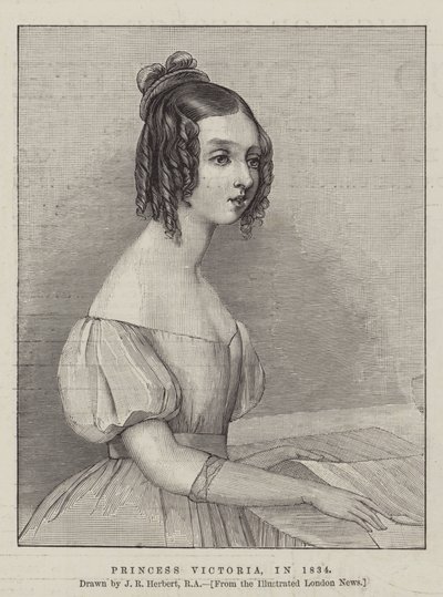 Princesa Victoria, en 1834 de John Rogers Herbert