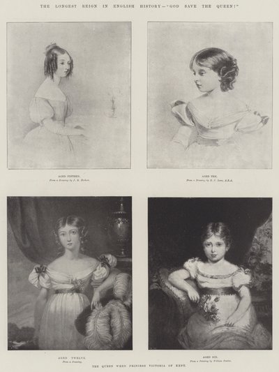 El reinado más largo en la historia inglesa, ¡Dios salve a la Reina! de John Rogers Herbert