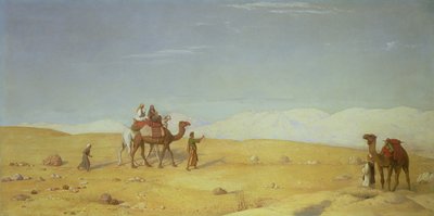 El Valle de Moisés, en el Desierto del Sinaí, 1866 de John Rogers Herbert