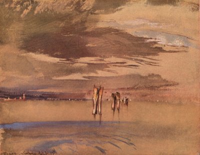 Una mañana gris cerca de Venecia, siglo XIX de John Ruskin