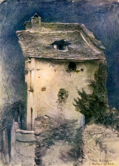 Una cabaña en ruinas, siglo XIX de John Ruskin