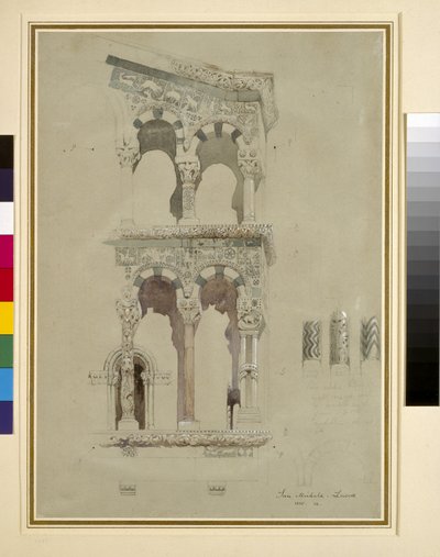 Fachada de San Michele in Foro, Lucca (detalle) de John Ruskin