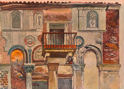 Fondaco De Turchi, Venecia, c1853 de John Ruskin