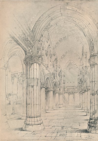 Capilla de Roslin, 1838 de John Ruskin