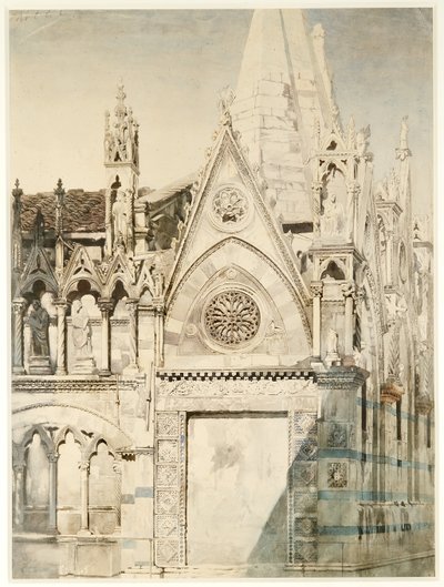 Santa Maria della Spina, extremo este, Pisa, Italia de John Ruskin