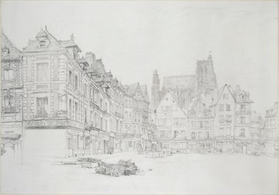 Estudio para detalle del mercado, Abbeville de John Ruskin