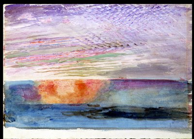 Atardecer en Herne Hill a través del humo de Londres, 1876 de John Ruskin