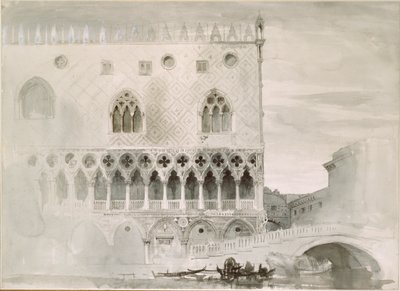 El exterior del Palacio Ducal, Venecia de John Ruskin