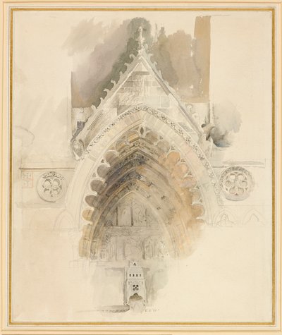 El arco norte de la entrada oeste de la Catedral de Amiens, 17 - 18 de mayo o 23 de septiembre de 1856 de John Ruskin