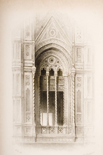 Tracería del Campanario de Giotto, Florencia, de 