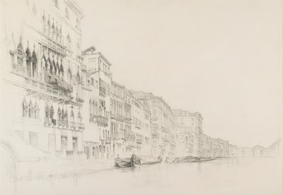 Vista desde el Palazzo Bembo al Palazzo Grimani, Venecia, mayo-junio 1870 de John Ruskin