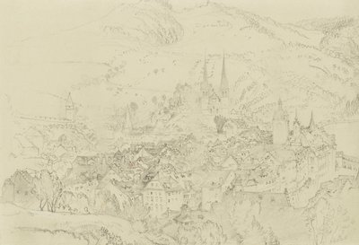 Vista de Lucerna desde arriba, octubre-diciembre 1861 de John Ruskin