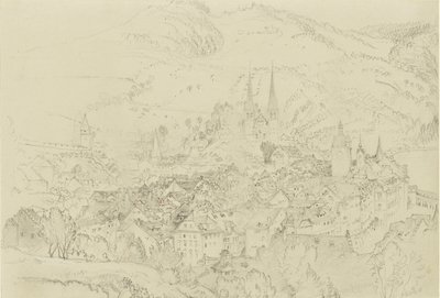 Vista de Lucerna desde Arriba, Octubre - Diciembre 1861 de John Ruskin