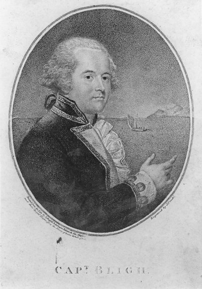 Capitán William Bligh, grabado por John Conde de John Russell