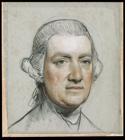 Nevil Maskelyne (1732 -1811), c.1776 (tiza sobre papel) de John Russell