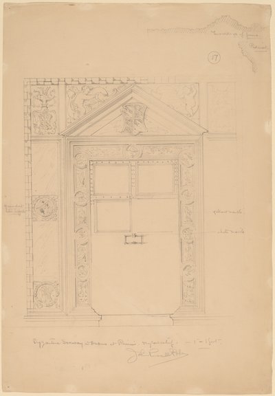 Puerta Bizantina con Duomo, Rímini de John Russell Pope