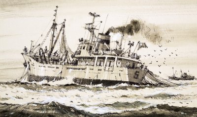Un pesquero soviético en el Mar del Norte de John S. Smith