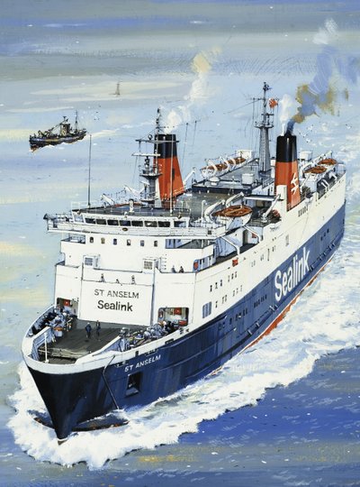 Ferry a través del Canal de la Mancha de John S. Smith