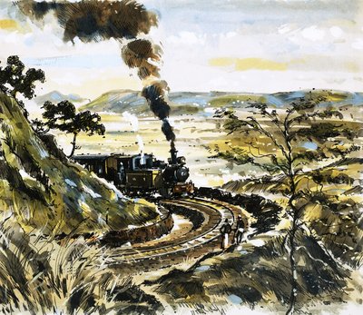 En la India, una antigua locomotora cisterna lucha a gran altura tirando de un tren de cercanías de John S. Smith