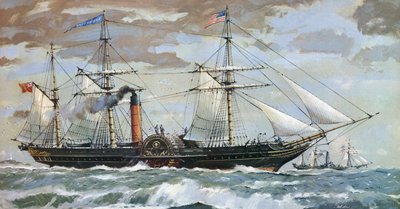Britannia de Samuel Cunard (litografía en color) de John S. Smith