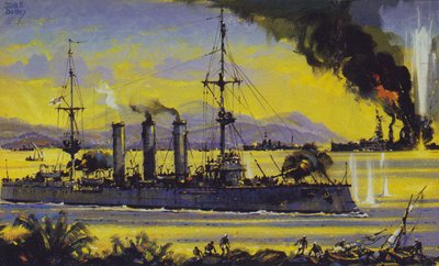 El Emden (litografía en color) de John S. Smith