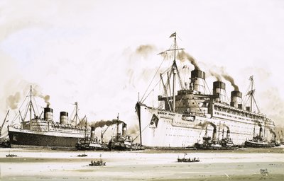 El Queen Elizabeth y el Queen Mary de John S. Smith