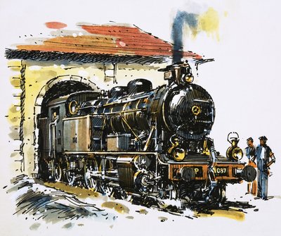 El mundo de la velocidad y la potencia: Una locomotora cisterna 2-6-4 construida por Honschel en 1929. de John S. Smith