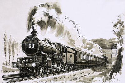 La famosa clase 4-6-0 "Castle" de locomotoras de vapor utilizadas por Great Western de John S. Smith