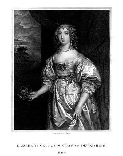 Elizabeth Cecil, condesa de Devonshire, 1824 de John Samuel Agar