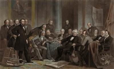 Men of Progress and Invention (En Cooper Union, 1857) de John Sartain