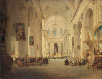 Interior de St Sulpice, París, 1834 de John Scarlett Davis