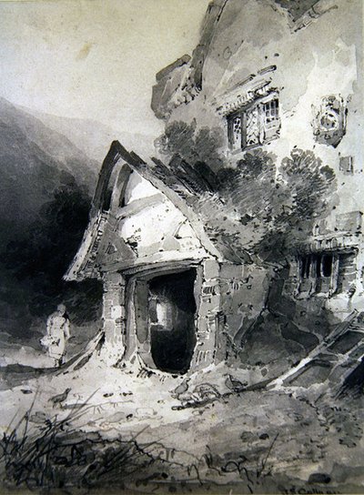 Un porche en ruinas de John Sell Cotman